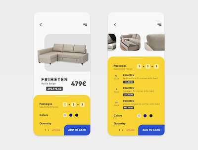 IKEA - Concept App adobe xd redesign redesign concept uiux