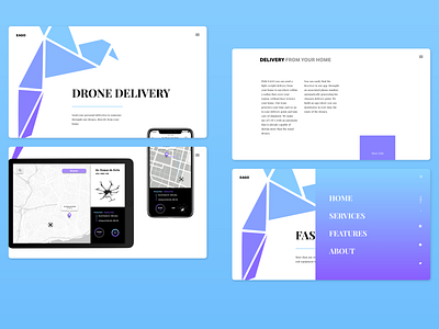 EAGO - Drone Delivery Website concept app sketch uxuidesign