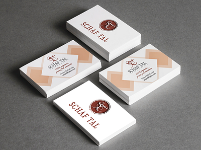 Schaf Tal Business Cards branding business card design business card mockup business cards design logo typography vector