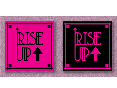 Rise Up Logo Mat bold color branding color design color theory design illustration logo logo design logos logotype typography vector