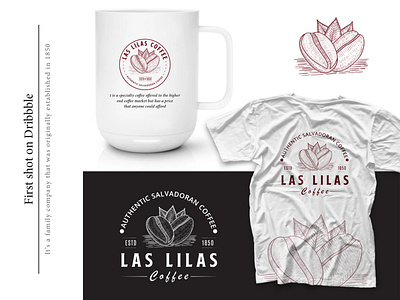 Hand Drawn Logo For Las Lilas Coffee Company