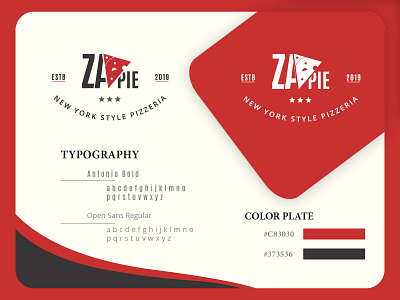 Za Pie branding design hand drawn illustration logo logo design logodesign minimalist logo vector vintage