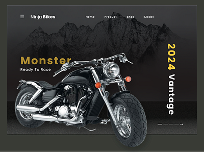 Ninja Bikes app art design flat illustration minimal ui ux web website