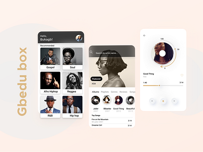 Gbedu box, music app