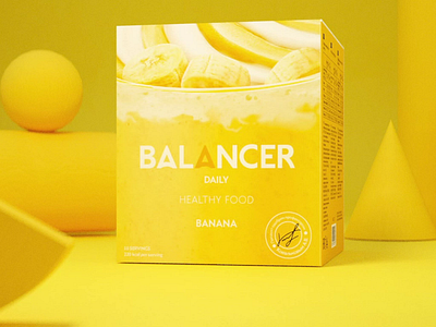 BALANCER (Greenway) 3d 3d animation adept balancer banana c4d chocolate cinema4d cocktail design dietary supplements greenway product animation product demo product presentation strawberry