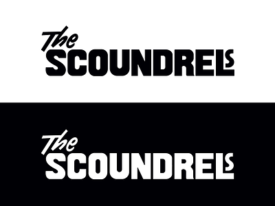 The Scoundrels logo band branding custom lettering design lettering logo logo design music typography workmark
