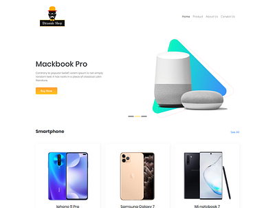 Dynamic Shop | Ecommerce Business Website bootstrap 4 carousel css grid e commerce app e commerce shop ecommerce ecommerce design flexbox flexible layouts home page homepage design html 5 html css web design web layouts website design
