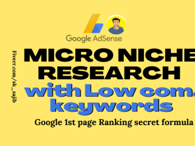 Profitable niche research for adsense blogging website keyword research niche research on page seo seo seo services
