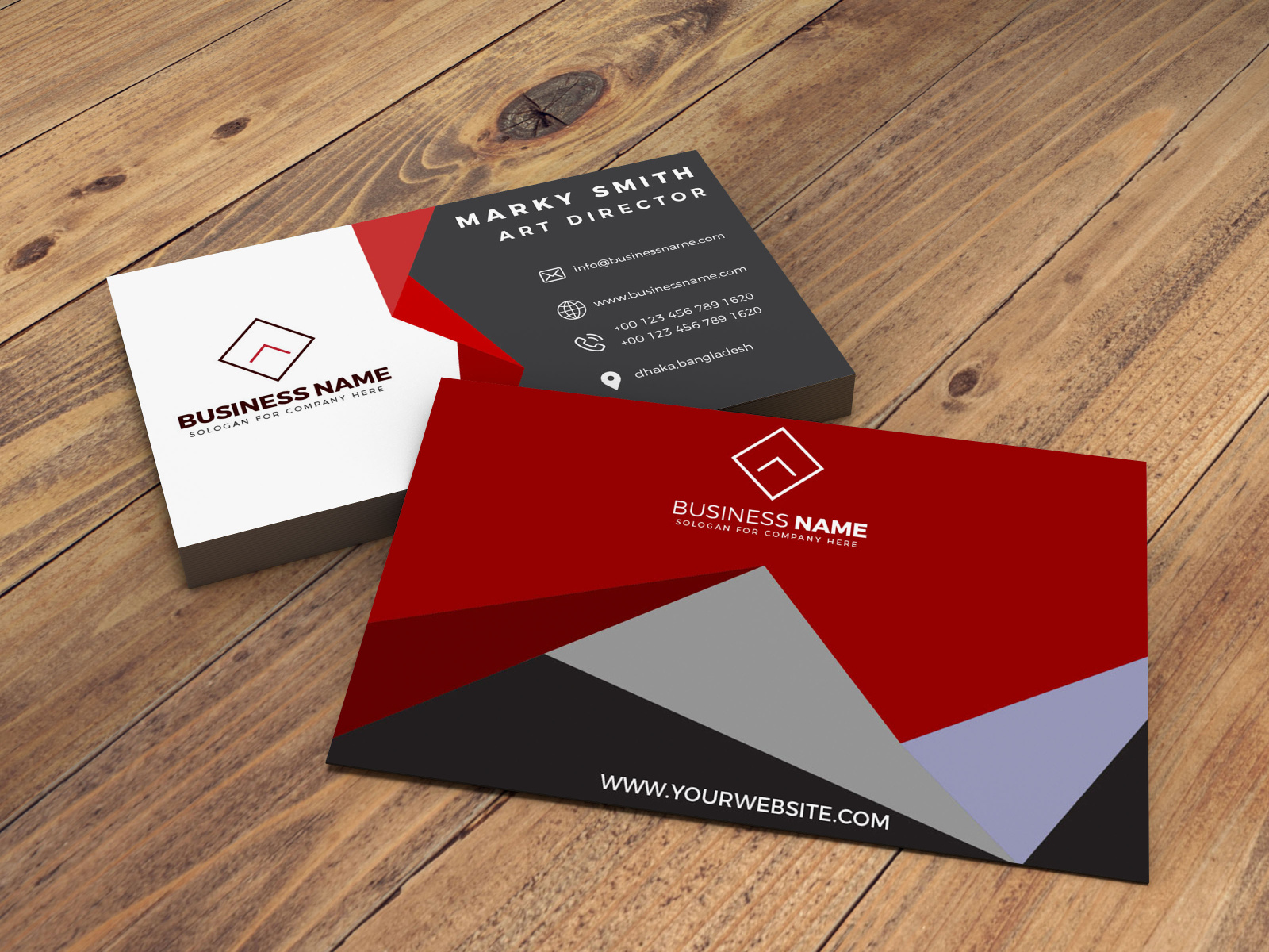 Business Cards MockUp by Shahidul Islam on Dribbble