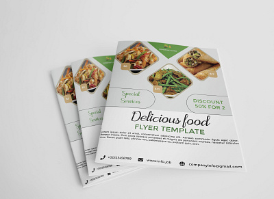 Food flyerdesign animation branding business card card company profile design flyer design graphic design illustration profile design trifold brochure