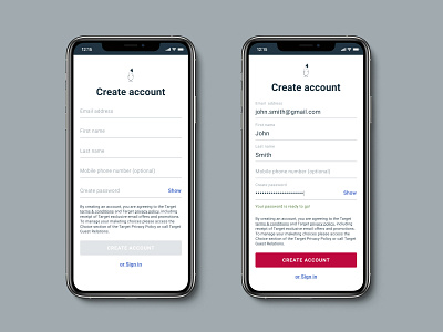Sign up dailyui mobile signup