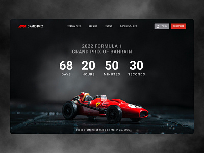 Countdown cars countdown dailyui design f1 grand prix ui web