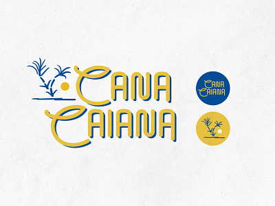 cana caiana branding icon logo sugar cane typography