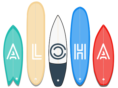 Aloha boards california hawaii longboard shortboard surf surfboard