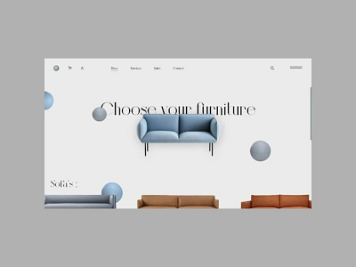 Furniture ui design concept design graphic design minimal simple ui ui design uiux user interface ux web