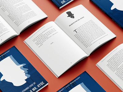 The Strange Case of Dr Jekyll & Mr Hyde Book book book cover design flat graphic design illustration illustrator minimal minimalist print print design publication design