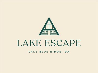 A Lake Escape brand branding design graphic design icon illustration logo