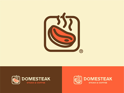 Domesteak Logo brand branding design graphic design icon illustration logo ui ux vector