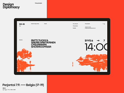 510fest concept desktop grid looi minimal minimalism pure red site ui ux web