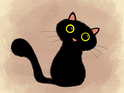 Cece the black cat black cat cartoon cats drawing
