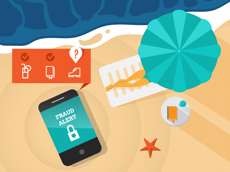 Beach 2 credit card identity theft infographic