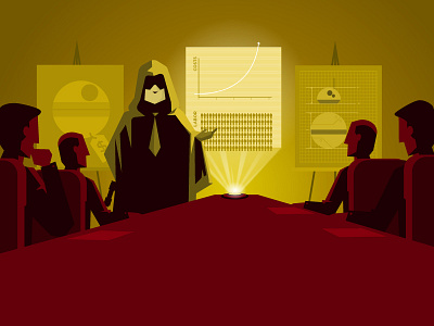 Sith Lord Pitch Deck blog board room illustration investment star wars