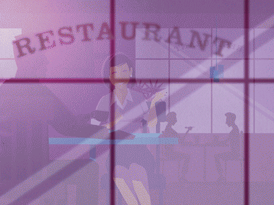 Restaurant intro animation business dining female restaurant