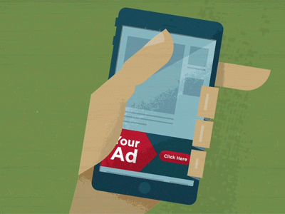 Hand Phone animated advertising animation explainer mobile