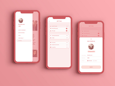 Daily UI 010_Setting Page app dailyui design minimal settings page ui uichallenge