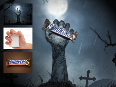 Snickers - Halloween Ad Retouch ad halloween manipulation photoshop retouch snickers