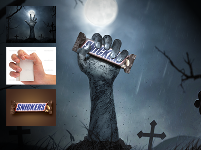 Snickers - Halloween Ad Retouch