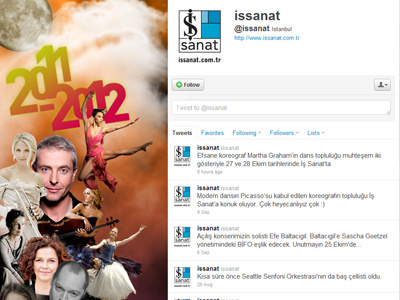 Is Sanat Twitter Skin 2012 - half page