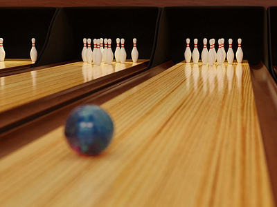 Bowling Alley 3d blender bowling cgi lighting render vfx