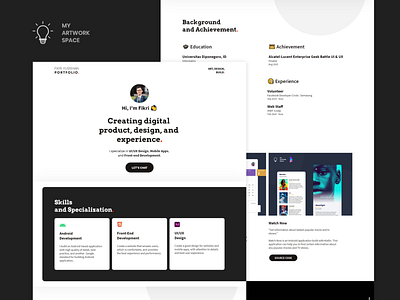 Portfolio Page design portfolio ui ux website