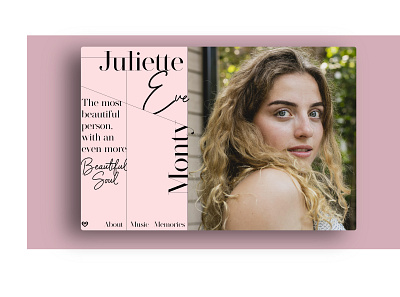 Juliette's Website design illustration ui web