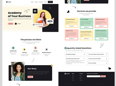 Landing Page app branding design graphic design illustration ui ux web