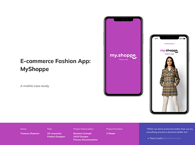 MyShoppe Mobile App app branding design ecommerce fashion logo product design product thinking ui uiux design ux research