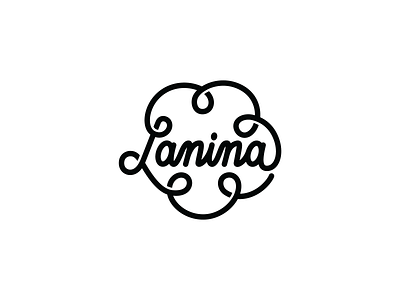 Logo Lanina agulha artesanato brand brandidentity branding branding design costura crafts linha logo logodesign logotype needle sewing thread
