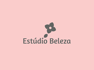 Estúdio Beleza logo beatiful beauty brand branding cleam dream flower hair logo logodesign logotype nail skin studio woman