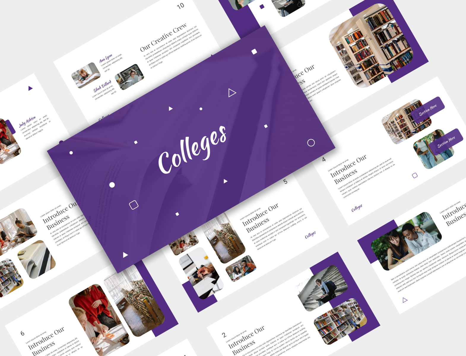 Colleges Presentation Template by Artiveko on Dribbble