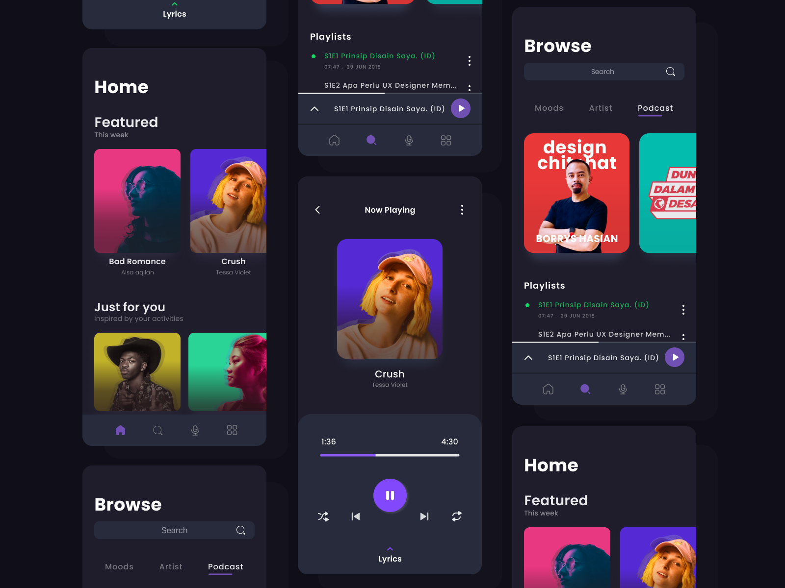 Music Streaming Apps by Mohammad Hans on Dribbble