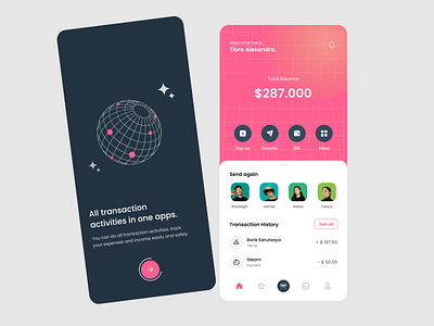 Finance Management Apps - UI Design app banking clean design financial apps mobile app mobile banking mobile ui money moneytransfer saving apps savings ui ui design uiux uiux design user experience user interface ux design