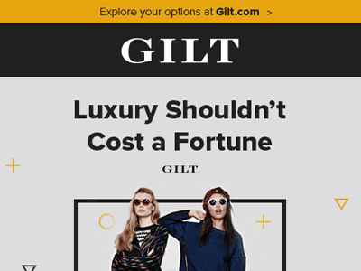 Gilt.com mail e mail marketing mobile