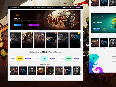 Crytivo catalog games gaming platform redesign