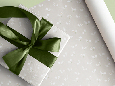 Festive gift wrap design dribbble weekly wramup festive flowers gift wrap packaging pattern puja