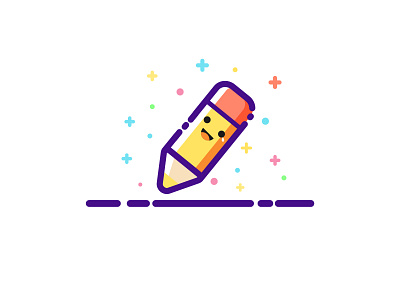 Lonely little crayon 01 01 app art branding design icon illustration ui web