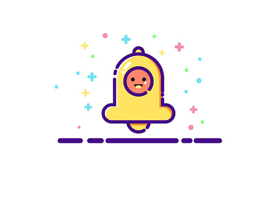 Lonely Little Bell art design icon illustration ui vector