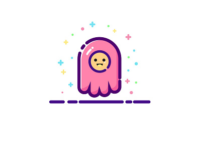 Lonely Little Ghost app art design icon illustration ui web