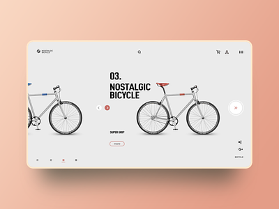Bicycle Web Design art design ui web
