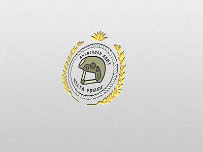 Military Regiment Logo Concept - Delta Force design illustration logo photoshop